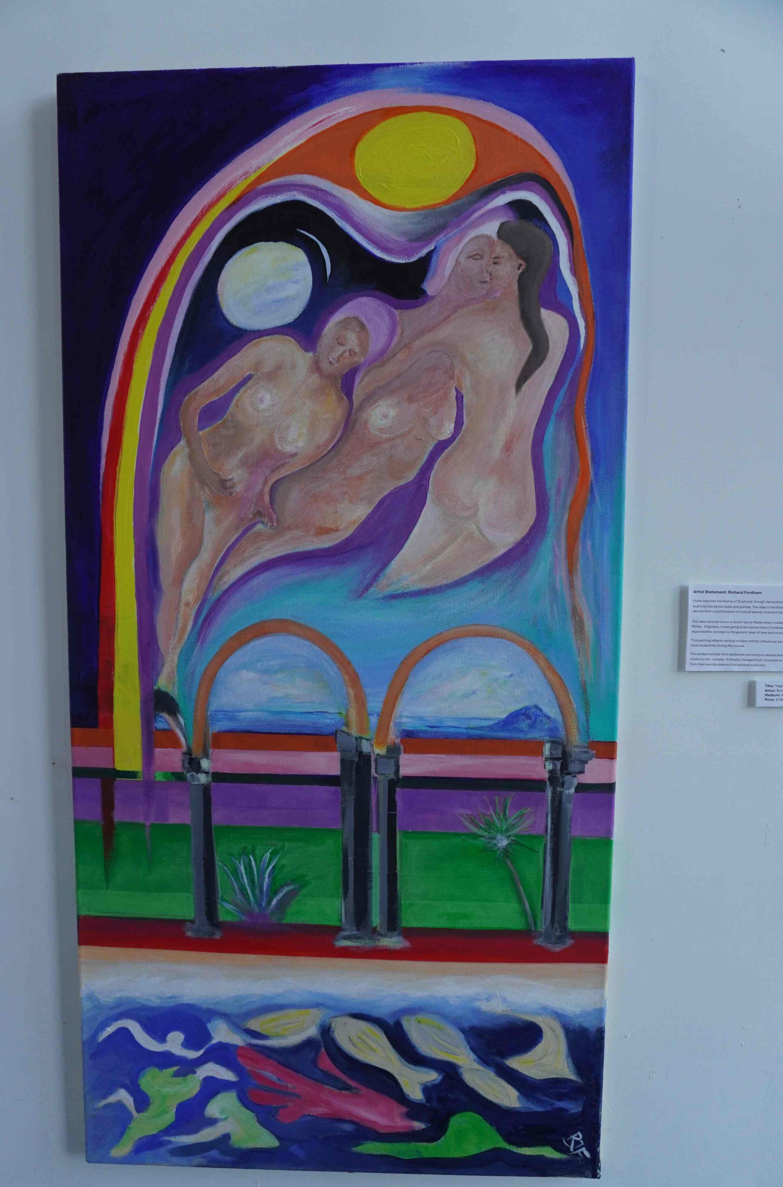 Richard Acrylic on canvas Diploma artwork for ECC.