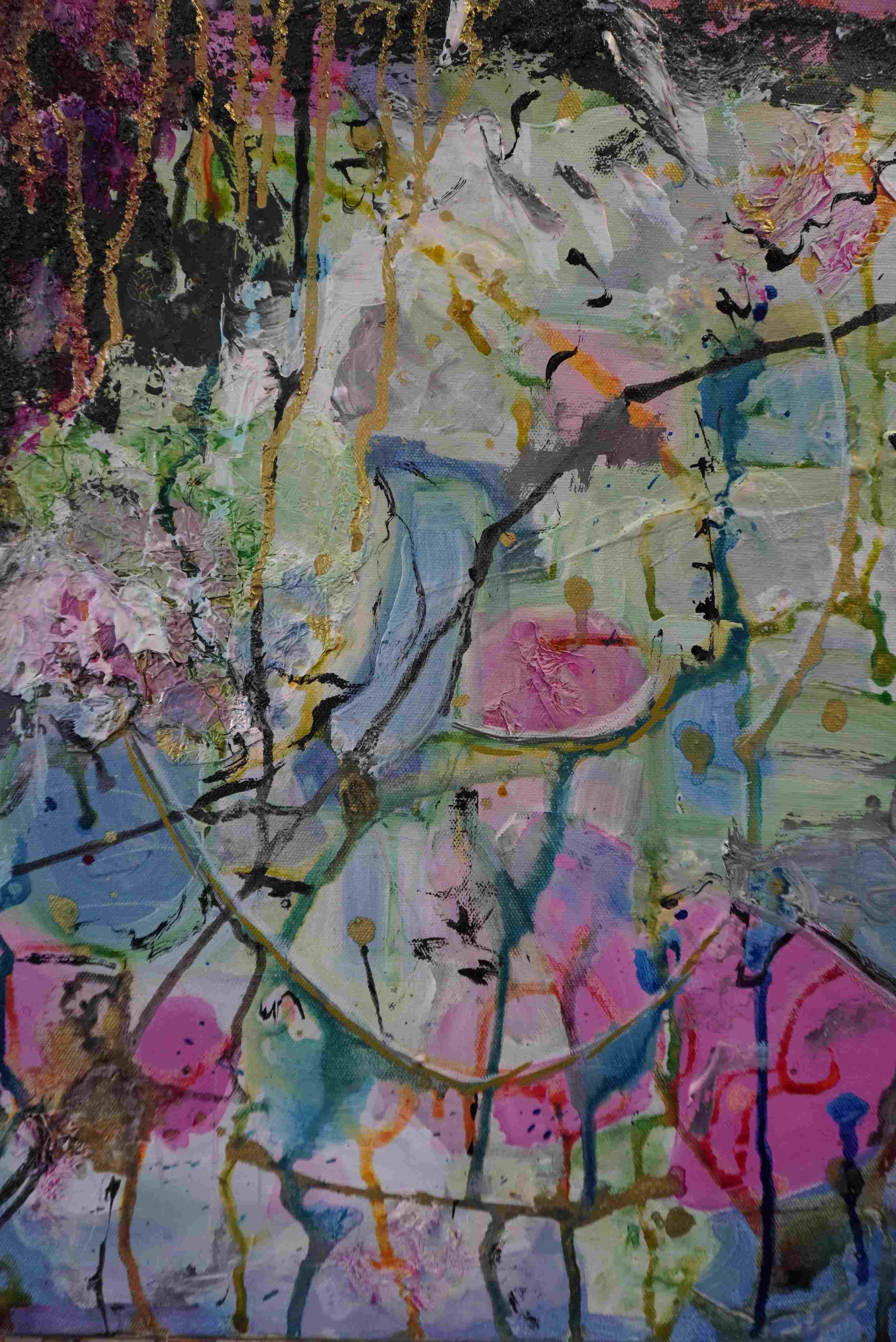 Donna's artwork from Expressive Abstracts workshop in Norwich.